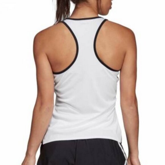 Women's Adidas Club Tank White & Black DUO951Large L - Picture 2 of 7